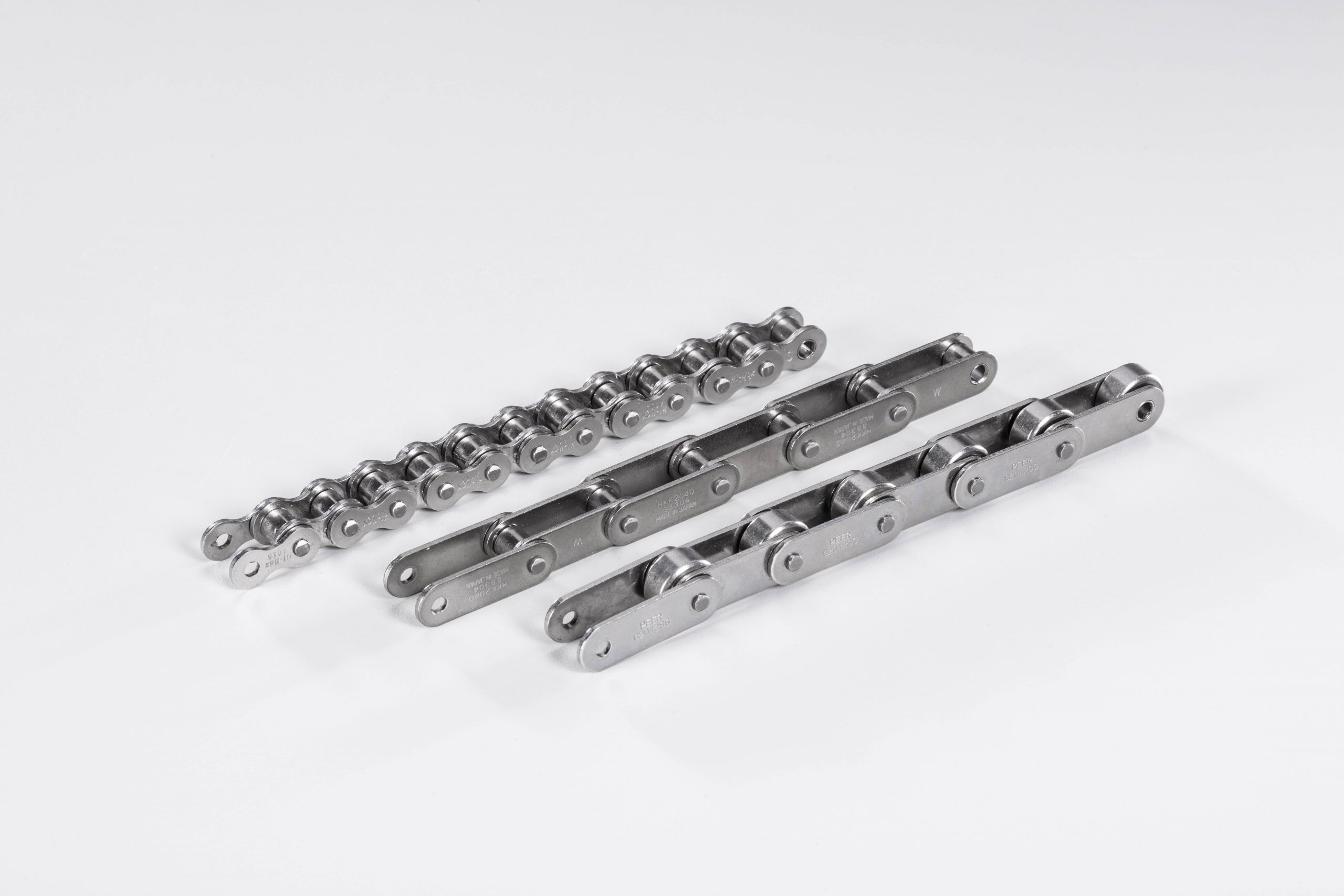 Chain edge examples for conveyor belts.